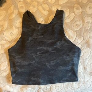 Work out crop top with built in sports bra